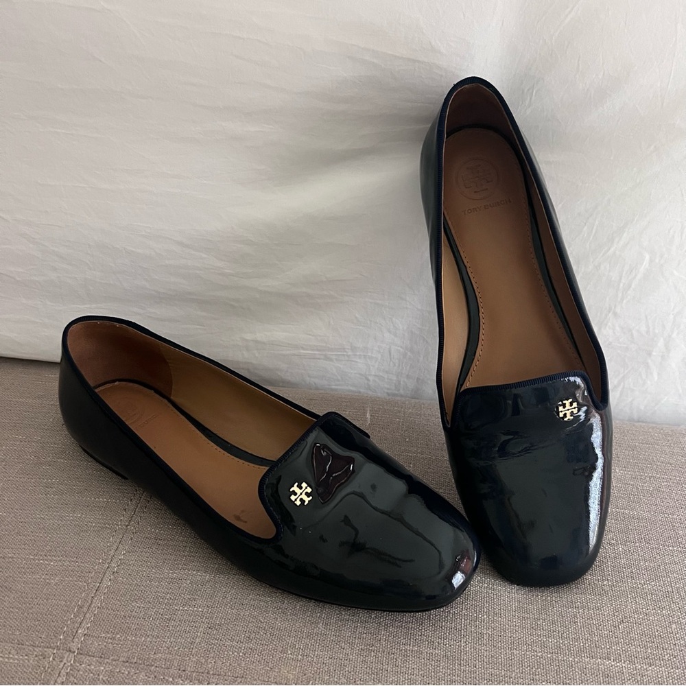 Tory Burch Navy Samantha Loafers
